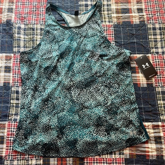 Under Armour Blue Sleeveless Tank Top - Picture 1 of 11